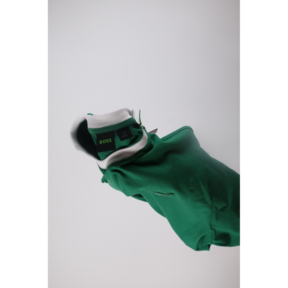 Hugo Boss T-Shirt Mexico Flag Ringer Stretch Large Green Cotton Casual - Picture 3 of 6